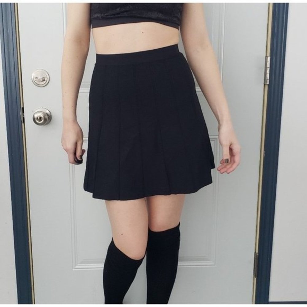 bebe Black A Line Skirt
